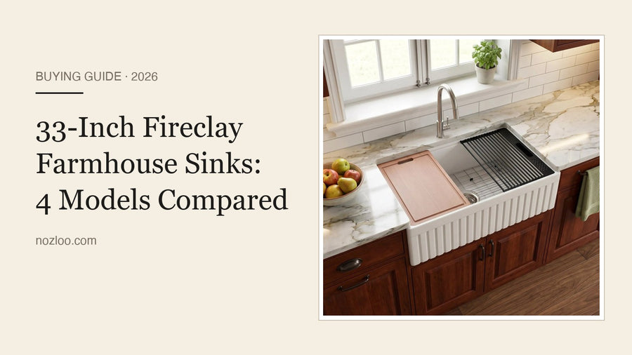 How to Choose a 33 Inch Fireclay Farmhouse Sink: 4 Models Compared (2026 Guide)