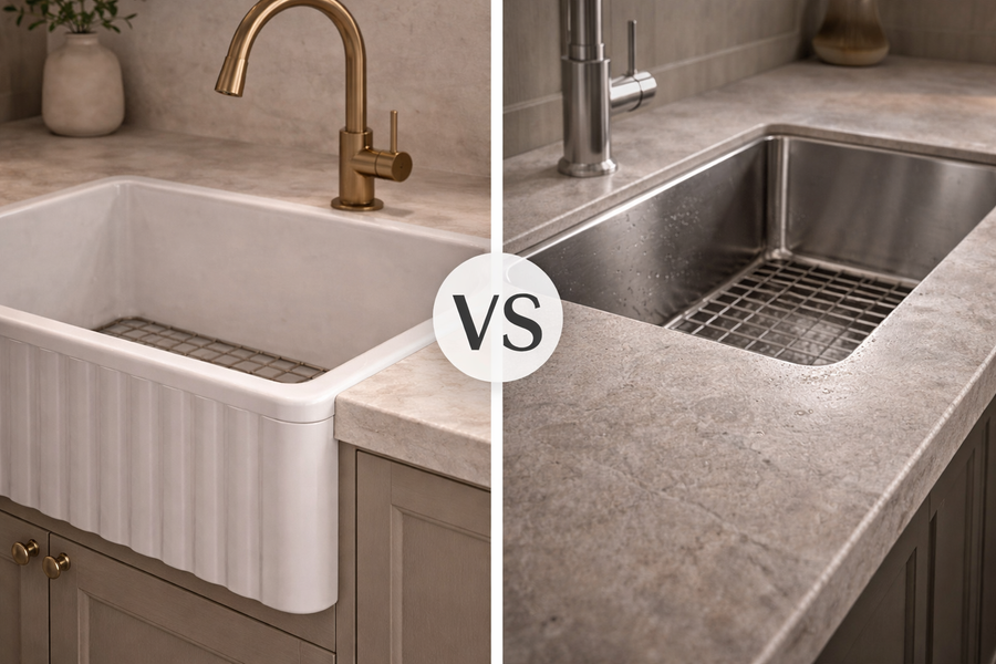 Fireclay vs Stainless Steel: Key Differences Explained