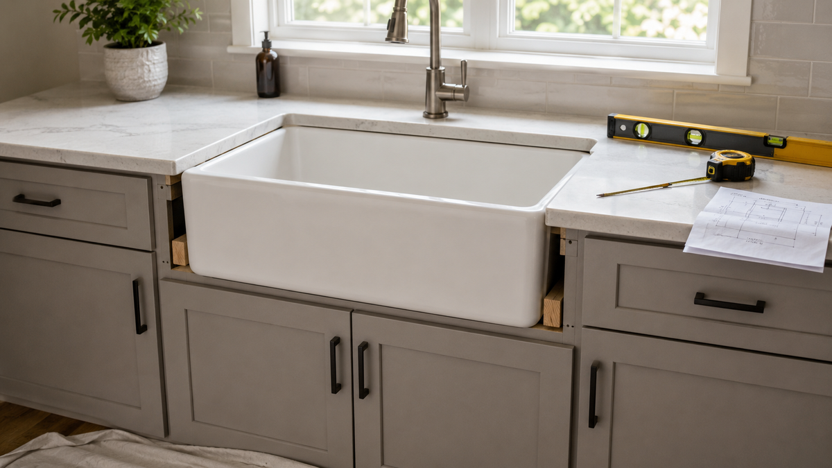 Can You Put a Farmhouse Sink in an Existing Cabinet? A Retrofit Guide
