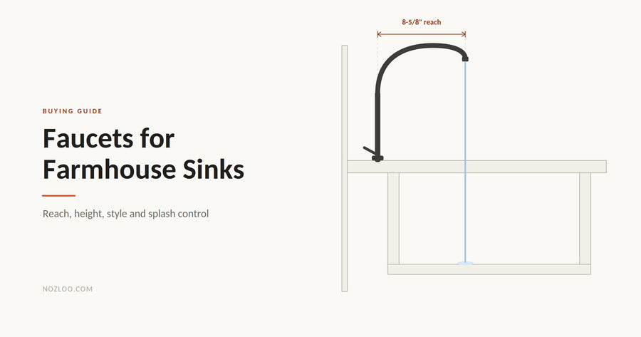 Faucets for farmhouse sinks — buying guide