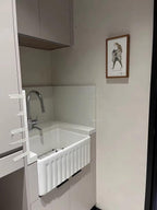 NOZLOO 30 Inch Fireclay Farmhouse Workstation Sink