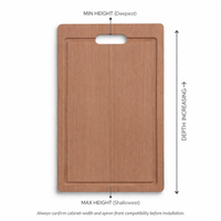 Sapele wood cutting board