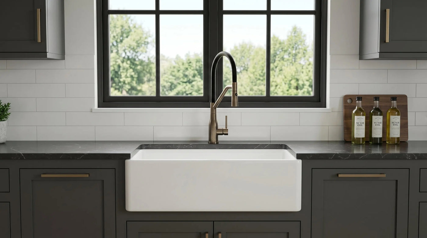 33 Inch Fireclay Farmhouse Sinks